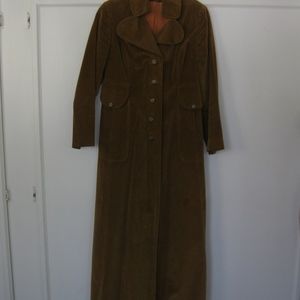 Very very very vintage long coat, brown, Sz XS